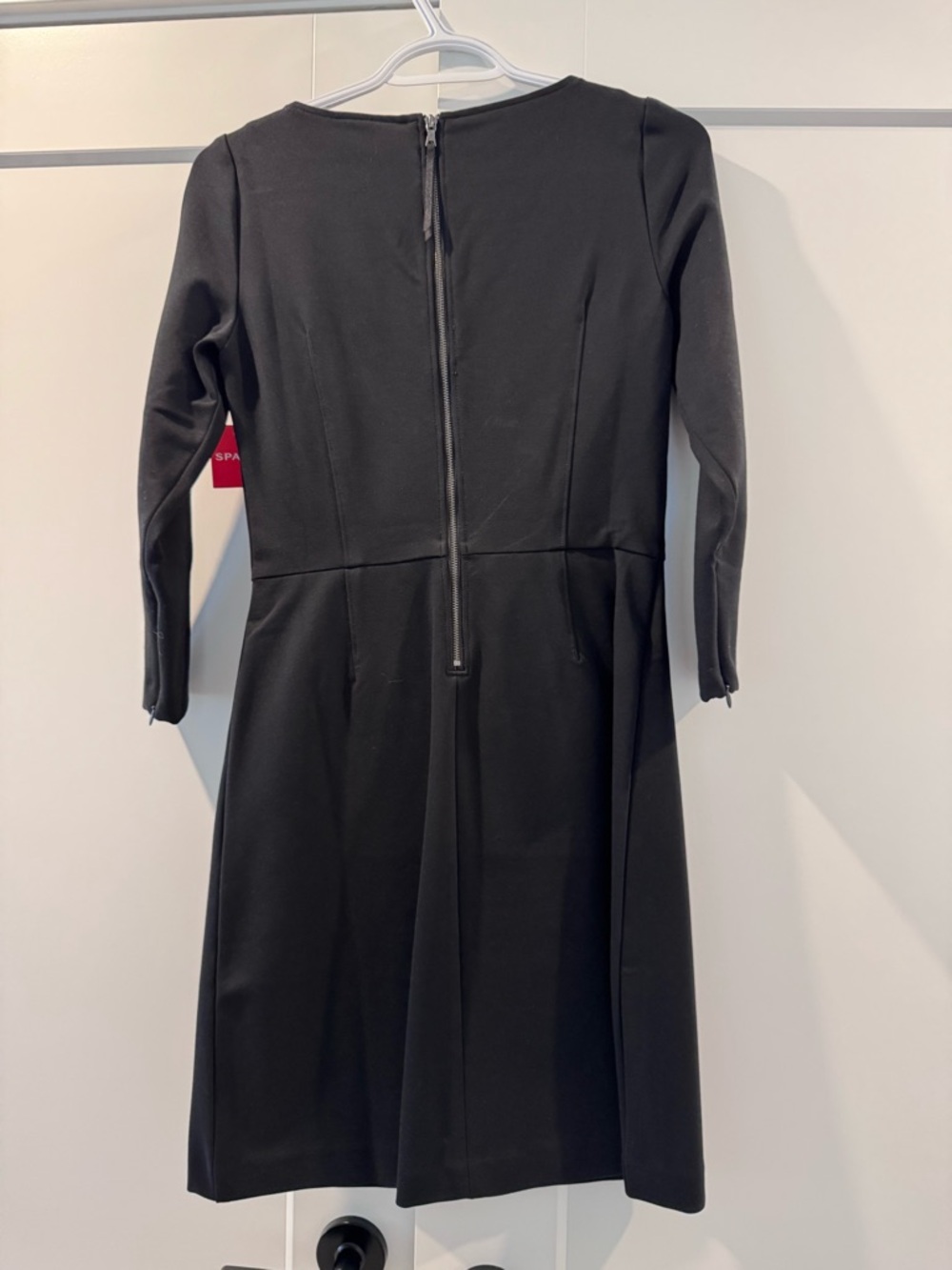 SPANX Black Long Sleeve Sheath Dress - Picture 2 of 3